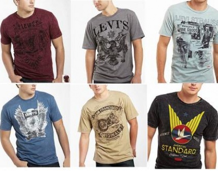 Скидка 50% на футболки от всемирно известного бренда Levi's! Примерь американскую классику!