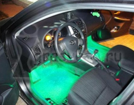 Комплект для тюнинга авто - светодиодная подсветка в салоне для ног со скидкой 50%!