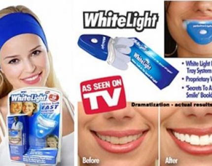 Отбеливание на дому! Ультросветовая чистка зубов White Light со скидкой 68%!
